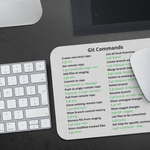 Git Commands Mousepad (Light Mode)