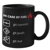 In Case of Fire Git Mug (Dark Mode)