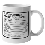 Programmer Nutrition Facts Mug