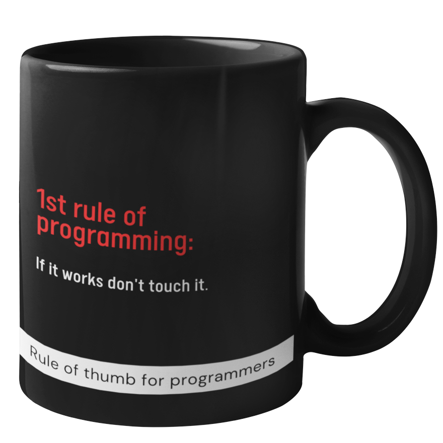 Rule of Thumb for Programmers Mug