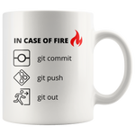 In Case of Fire Git Mug (Light Mode)