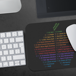 VERY LIMITED: macOS Shortcuts Mousepad (Classic Rainbow)